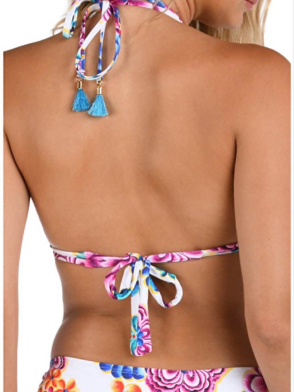 La Blanca Paradiso halter bikini top & bikini bottom Medium - Picture 4 of 13
